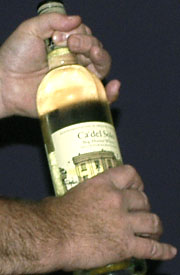 Opening the screw cap
