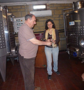 owners in barrel room