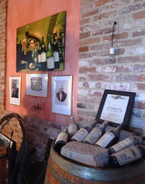 wines in tasting room