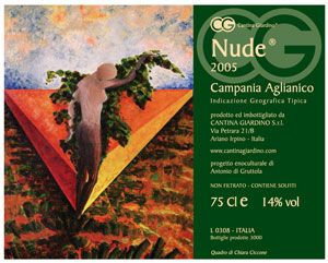 wine label.